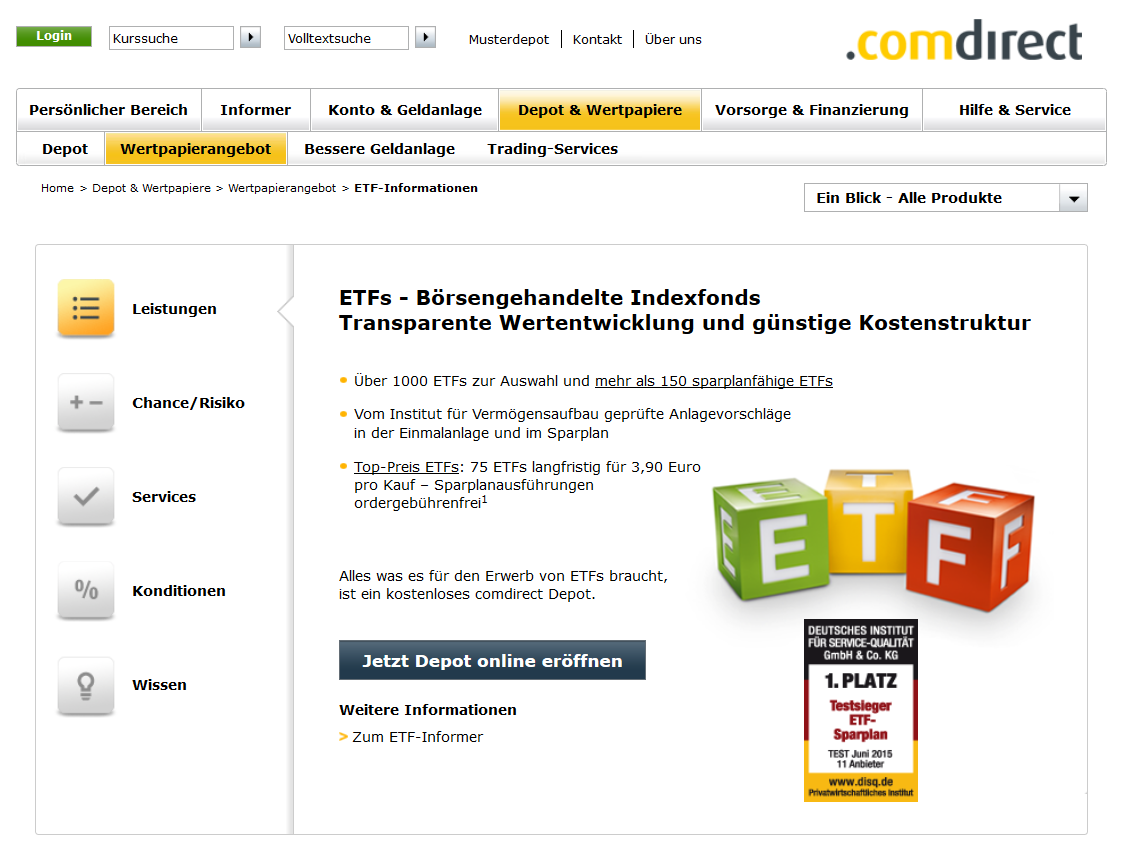 Comdirekt Etf Sparplan Comdirekt Etf Sparplan