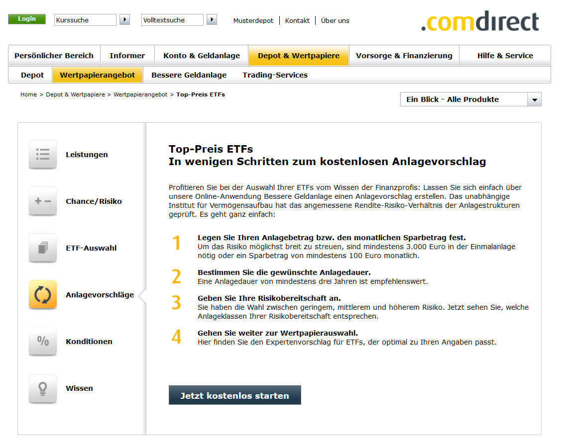 comdirect etf sparplan comdirect etf sparplan