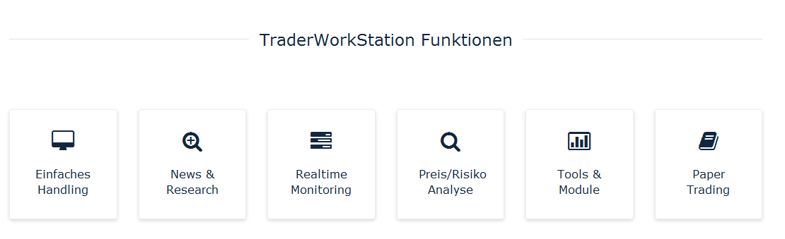 Bei BANX wird über die Trader Workstation gehandelt