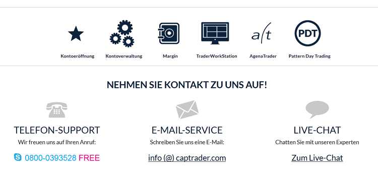 Die Serviceleistungen von CapTrader