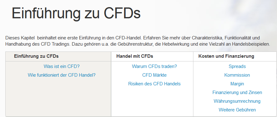 IG Einführung zu CFD’s