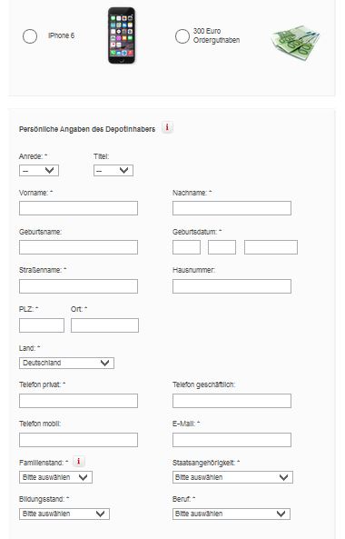 Wenige Klicks bis zum S Broker Depot.