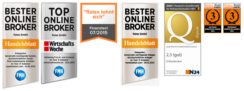 Auszeichnungen von flatex