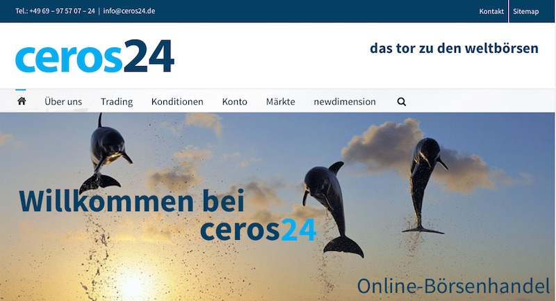 Die Webseite von ceros24