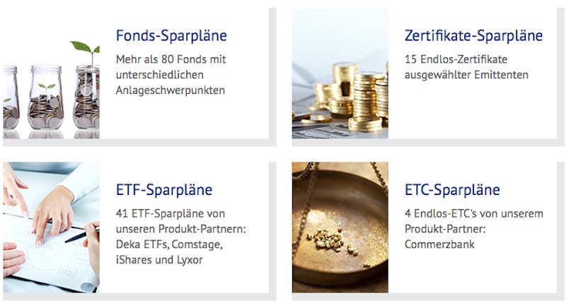 41 ETF-Sparpläne bei der OnVista Bank