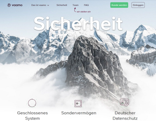 Vaamo Sicherheit wird ernst genommen