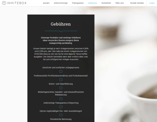 Whitebox bietet günstige Produkte und niedrige Gebühren