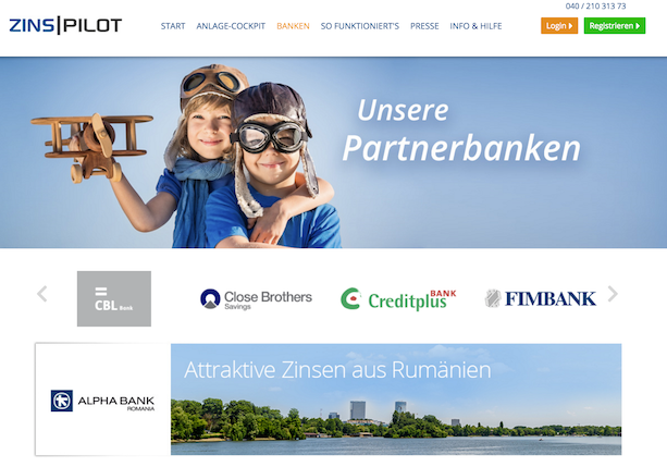 ZINSPILOT Partnerbanken