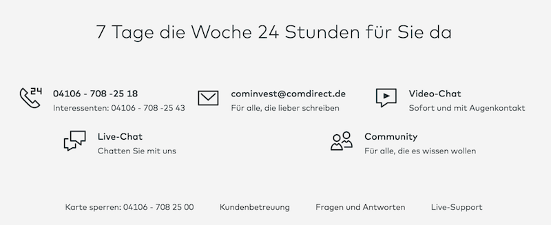 comdirect Kundenservice