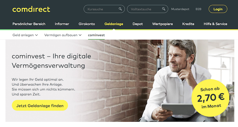 cominvest digitalen Anlageservice