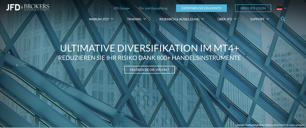 JFD Brokers Homepage