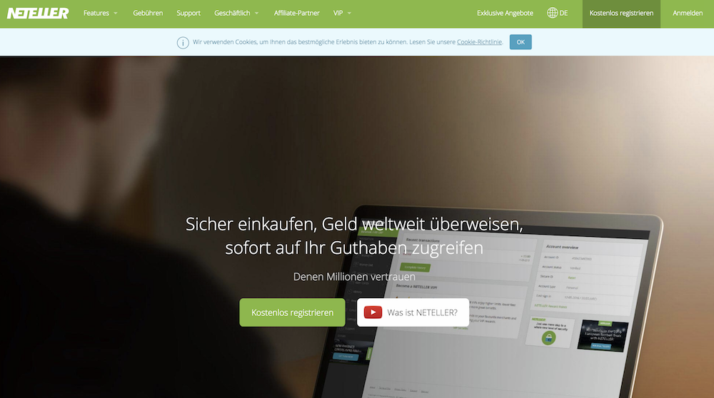 Neteller Homepage