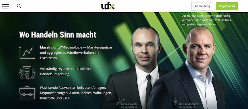 UFX Webseite