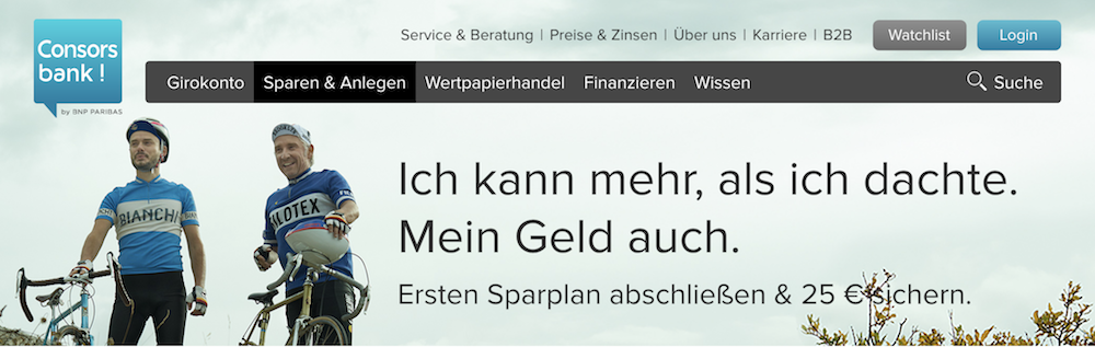 Consorsbank Wertpapier-Sparplan
