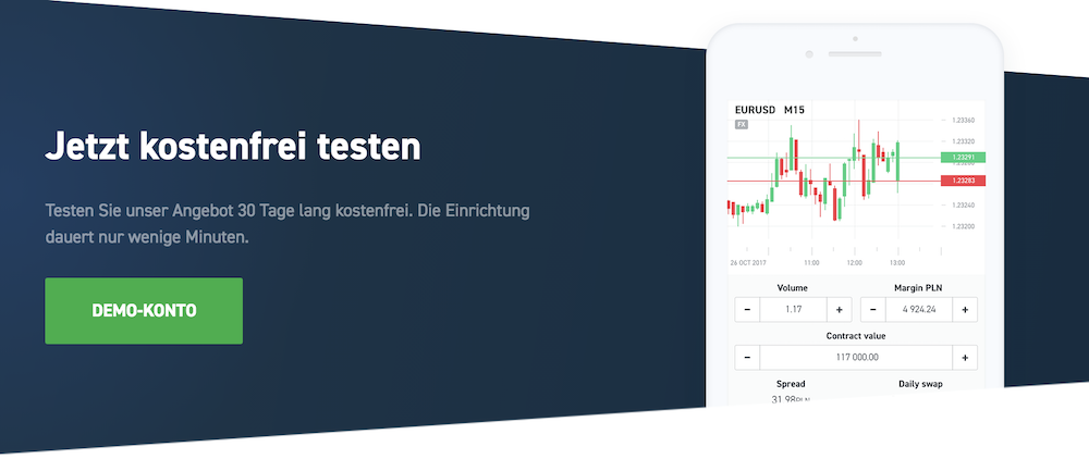 Mit dem Demokonto von XTB können Trader und Anleger erste Erfahrungen mit dem Rohstoff-Handel machen