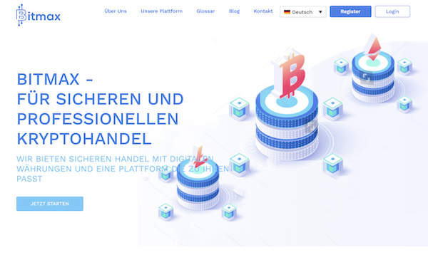 Die offizielle Webseite von Bitmax